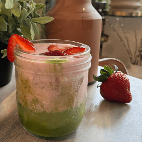 Strawberry Matcha Latte