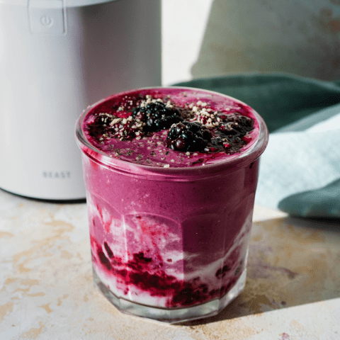 Blackberry Beet Coconut Cream Smoothie