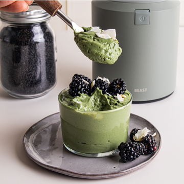Matcha + Black Sesame Pudding