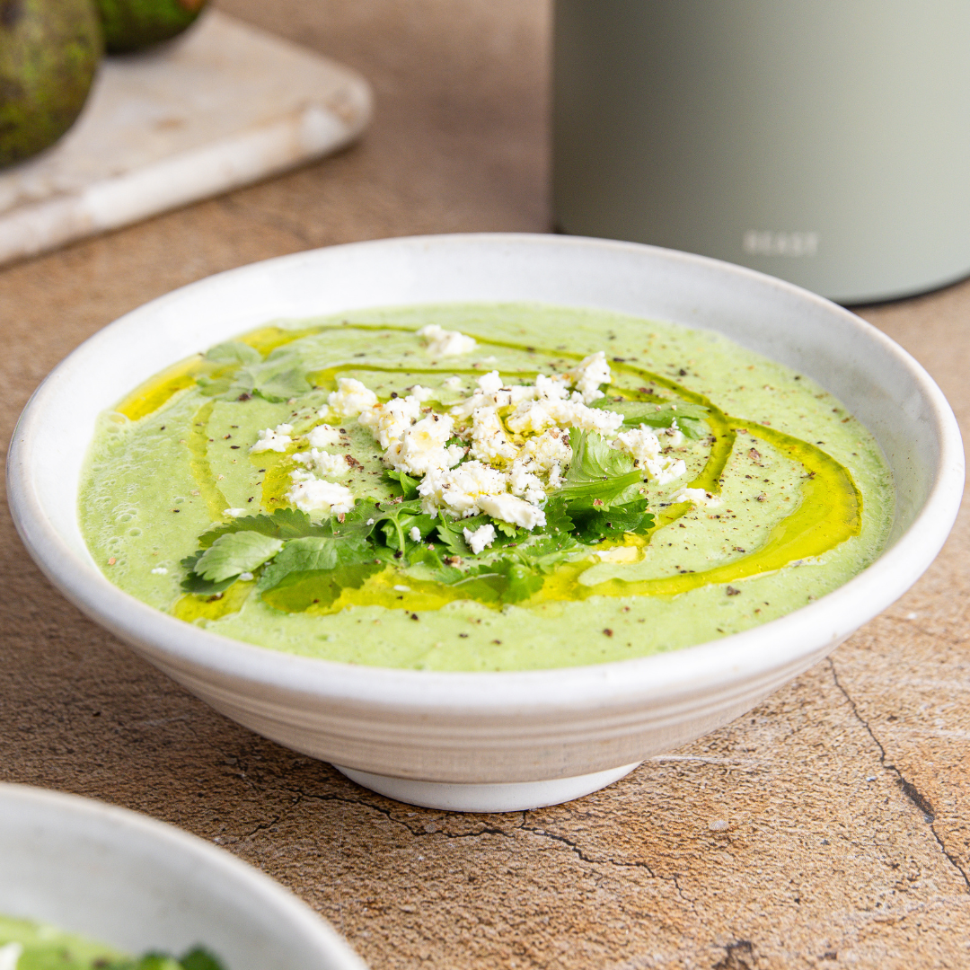 Chilled Cucumber Avocado Soup