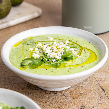 Chilled Cucumber Avocado Soup