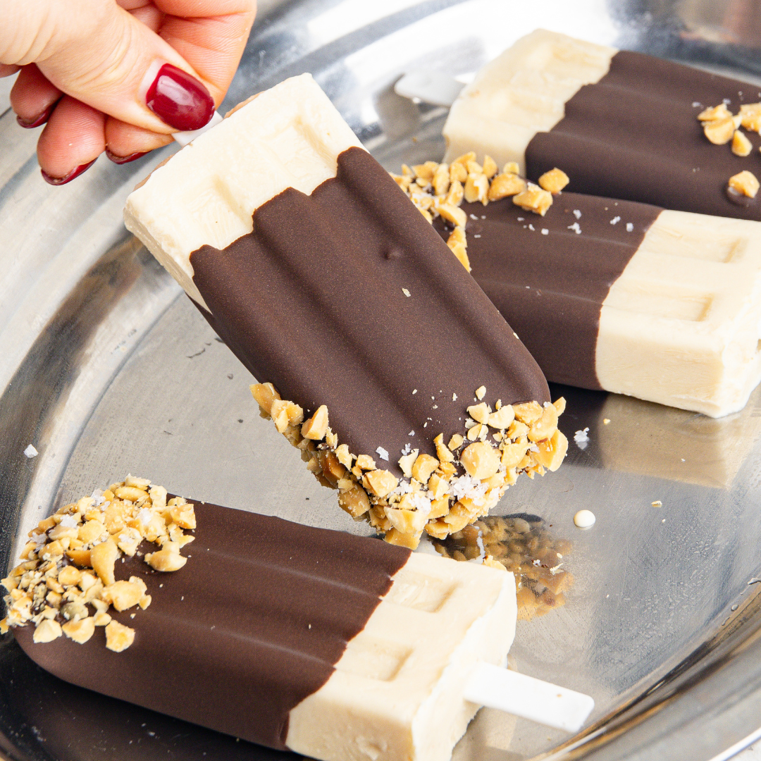 Chocolate PB Popsicles