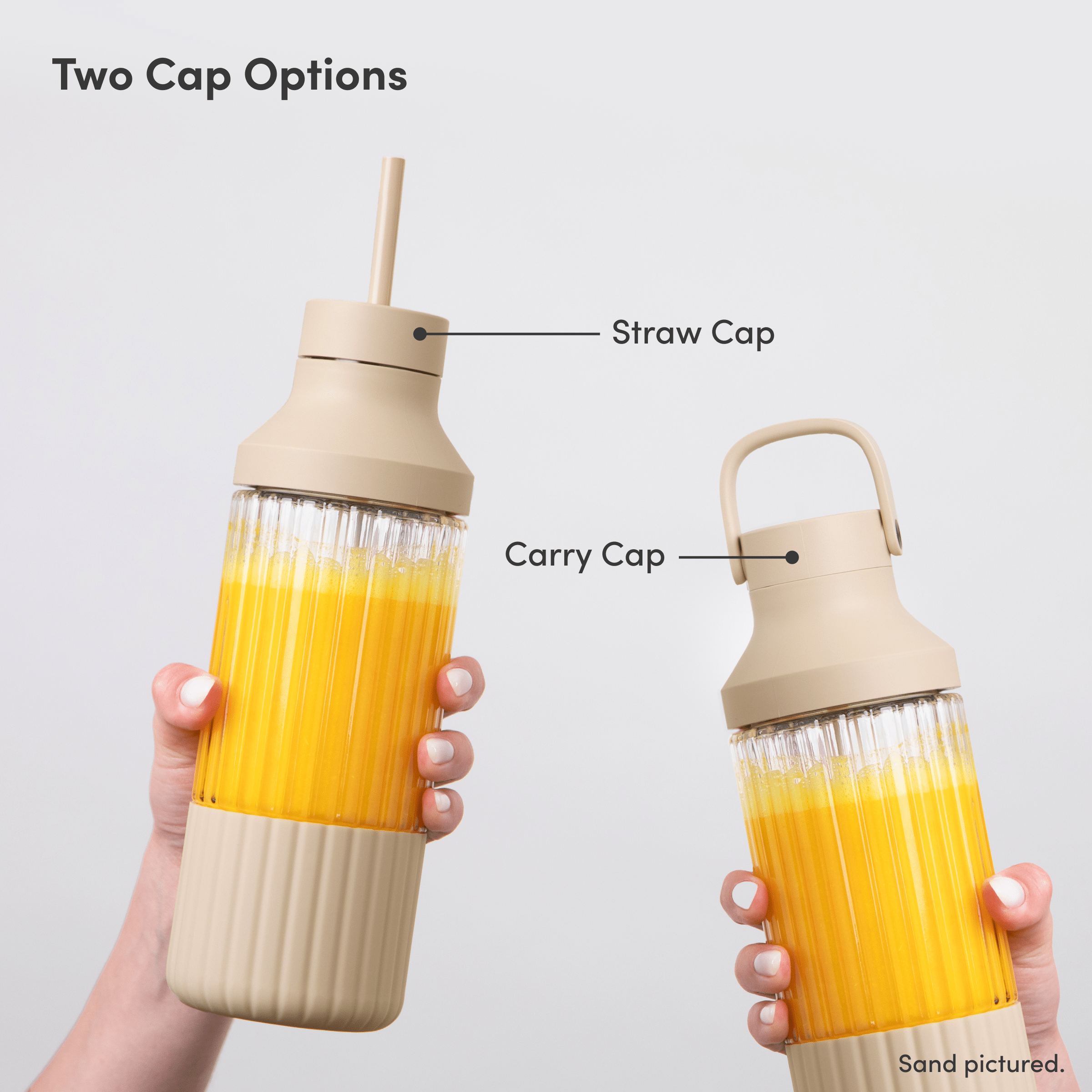 Beast Health Glass Bottle | Two Cap Options | Mist | Sand | Terra | Carbon Black | Cloud White | Pebble Grey | Forest Green